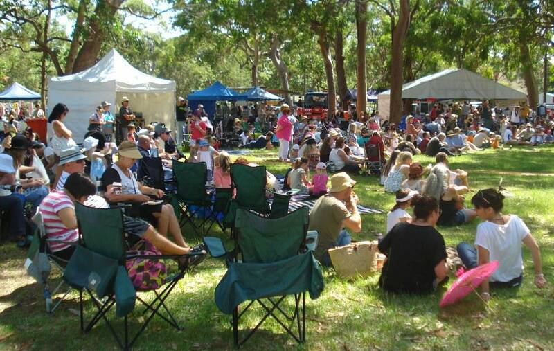 The Art of Living: Crowds enjoying last year's festival at Bundeena.