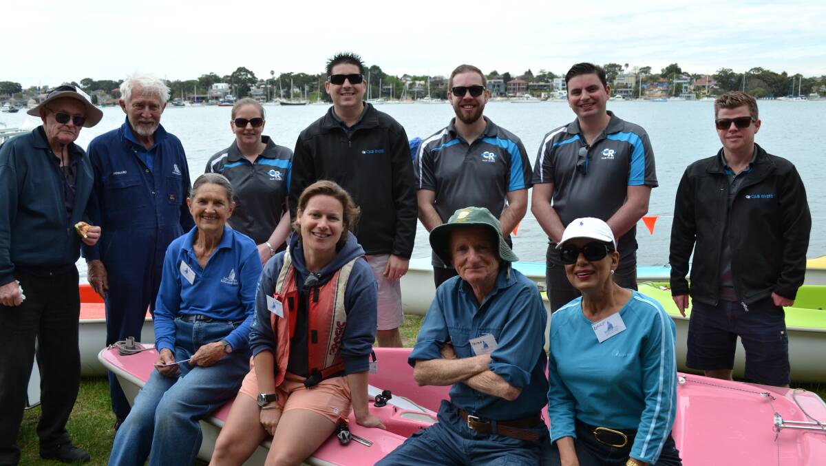 Freedom on the water: Members of the Club Rivers CRcommuniTEAM visited Sailability Kogarah Bay last week to present the cheque for $10,000.
