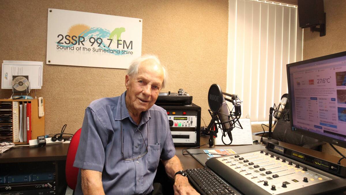 Still atune: Ron Hoffmans, who turns 96 on March 4, is still the voice of classical music in Sutherland Shire. Picture: Chris Lane