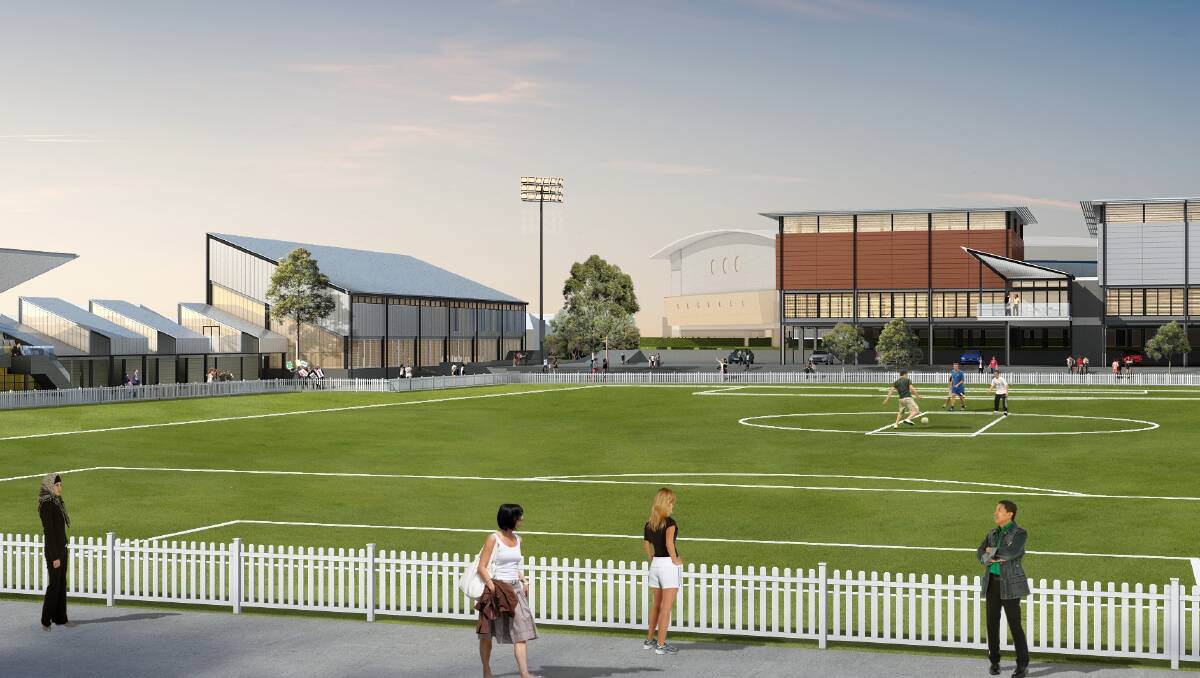 Sporting chance: An artist's impression of the new Penshurst Park sporting hub. Picture: SGFA