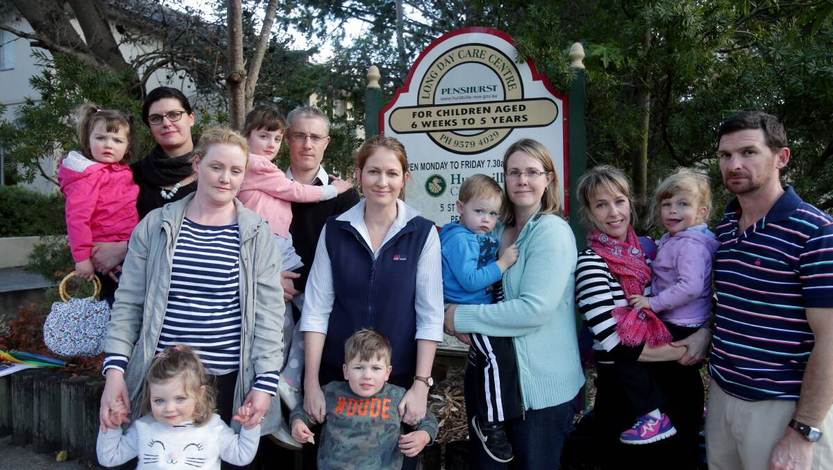Inflexible: Families say changes to attendance conditions at Penshurst Long Day Care Centre may force them to go elsewhere. Picture: Chris Lane