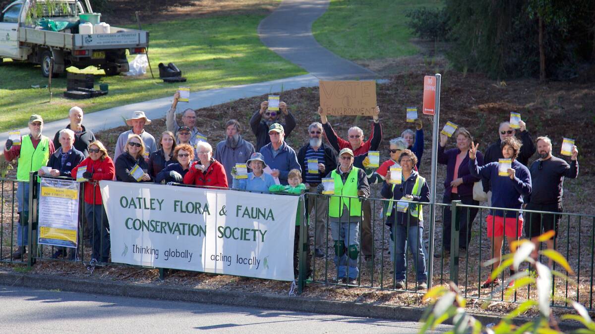 Oatley Flora and Fauna Conservation Society's message for voters in the upcoming Georges River Council election campaign.