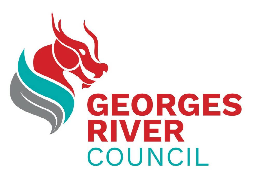 Uniting image: The dragon references the legend of Saint George, the gray is for the Port Jackson fig leaf representing the area's Indigenous peoples and their connection to country, and the teal colour represents the Georges River which has always been an integral part of life in the region.