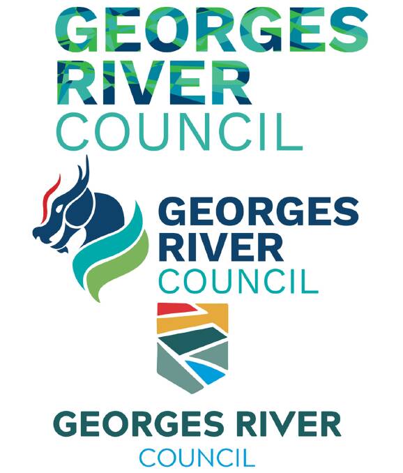 Decision time: Three designs being put forward for the new Georges River Council logo.