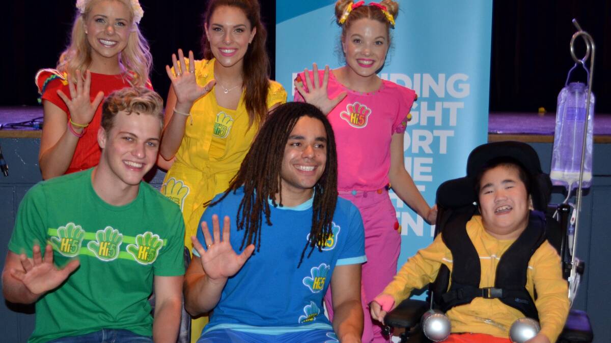 Hi-5 delighted more than 300 children at an event for children with disability, their friends and family at the Cronulla Sharks Leagues Club