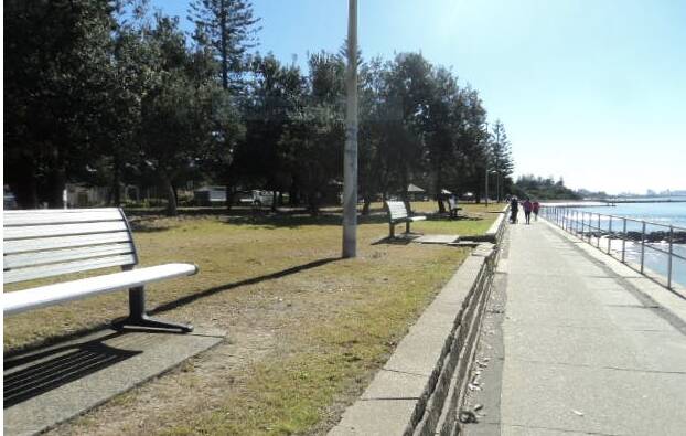 Changes coming: The existing promenade at Pine Park is set for an upgrade.