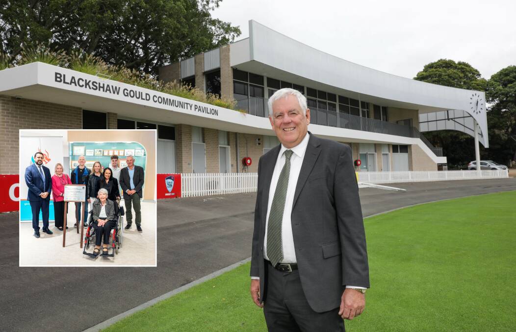 Three generations of Les Blackshaw's family, including daughter Sue Herron, attended the pavilion opening, with Barton MP Linda Burney and Georges River Mayor Sam Elmir. St George Cricket's Kevin Greene at the new pavilion. Picture: John Veage