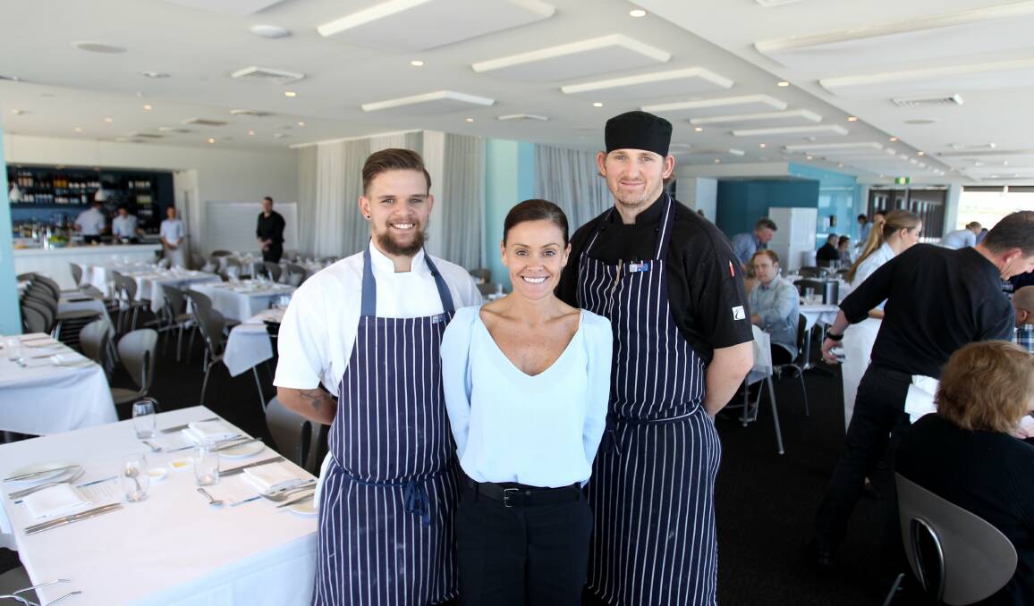 Everybody’s mad about Prince Harry’s Cronulla restaurant: Summer Salt's general manager Brooke O’Hehir with staff.