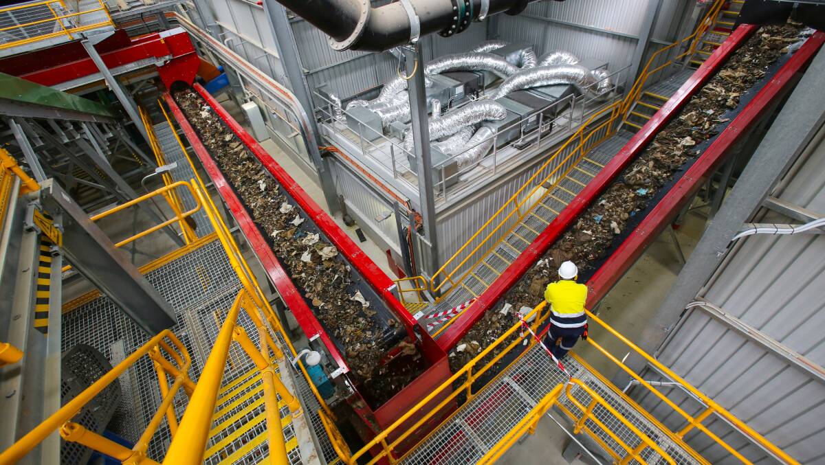 Latest technology: The new Woodlawn facility uses mechanical and biological treatment (MBT) technology to extract organics from the waste, which is converted into compost.