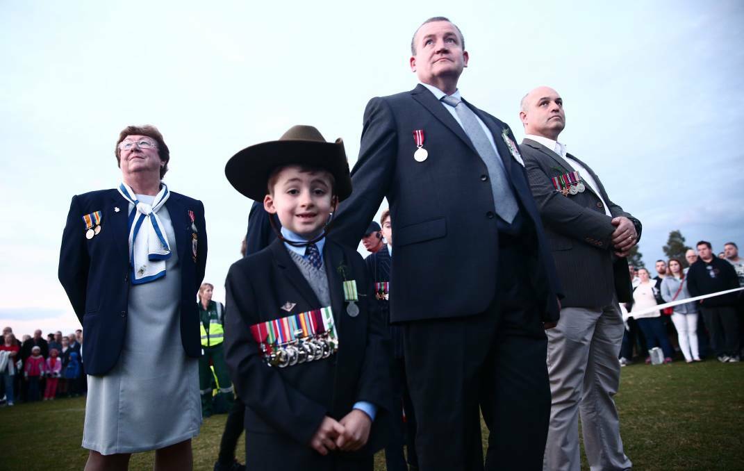 2017 Castle Hill Sub-branch Anzac Day Dawn Service held at Centenary of Anzac Reserve, Kellyville. Pictures: Geoff Jones.