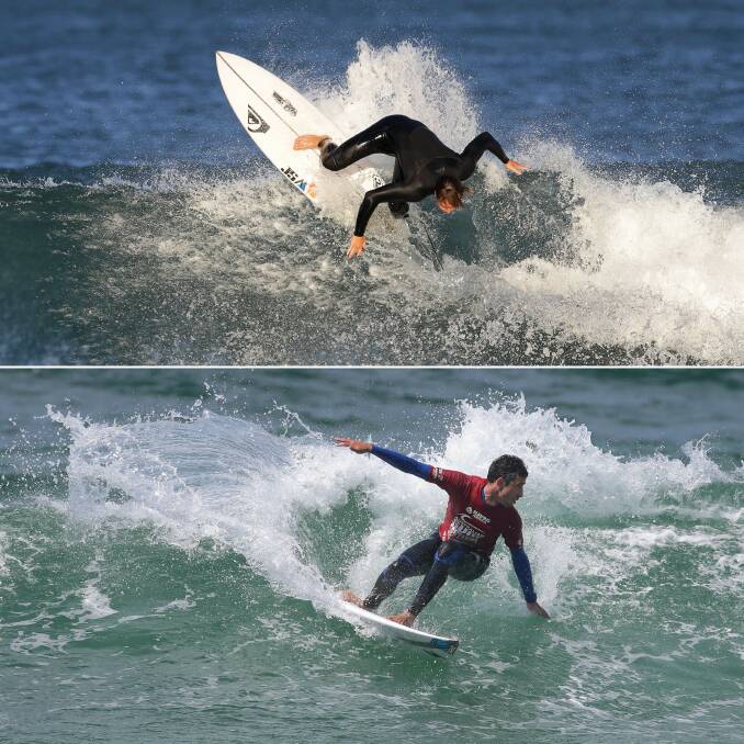 Local surfers: (Top) Last year's DP Battle Royale runner up Jared Hickel. (Below) Cronulla Boardriders Jordan Widenstrom, who won last weekend's "Beaver" Memorial club round, will also get a start. Pictures: John Veage