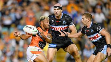 Tigers captain Api Koroisau who helped deliver the first win under new coach Benji Marshall. Picture NRL Images/Porteous