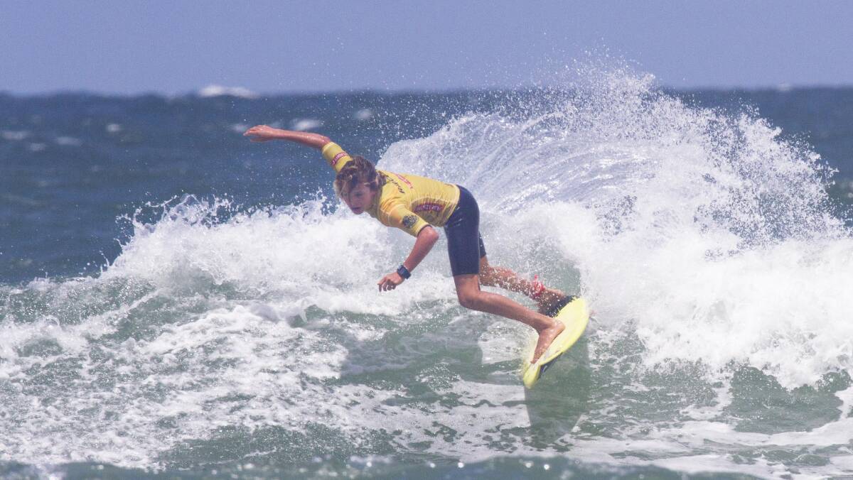Jordan Turansky at Coolum.Picture John Andrews / Surfing Queensland