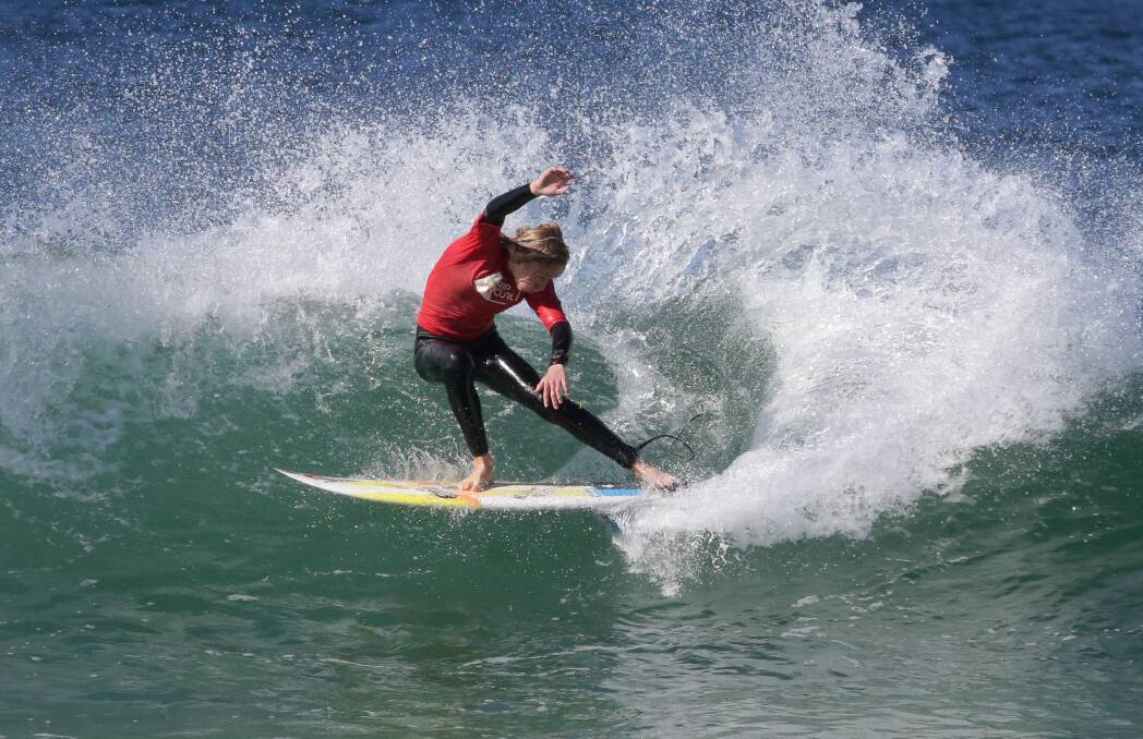 In form: Cronulla Boardriders junior Jay Brown made it a double win in the Elouera Boardriders Carve Dunny Bowl on Saturday. Picture: John Veage