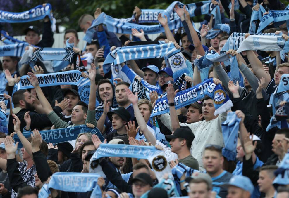 Support: Sydney FC-football is coming back. Picture: John Veage