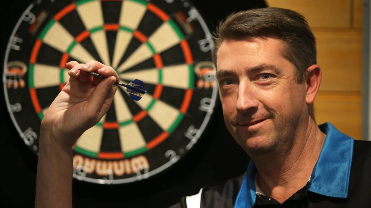 Big Fish: Sutherland's Dave Marland competed at the Melbourne Darts Masters. Picture: John Veage 