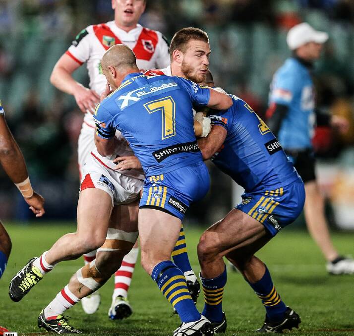 Disappointing: The Dragons went down 30-18 to Parramatta on Monday night. Picture: NRL.com