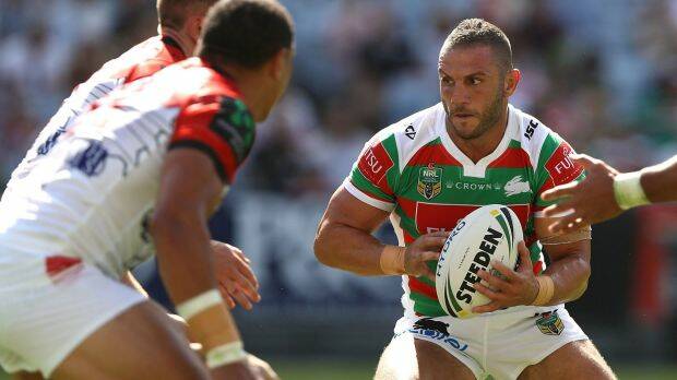 Robbie Farah with the ball for Souths. Picture: Getty Images