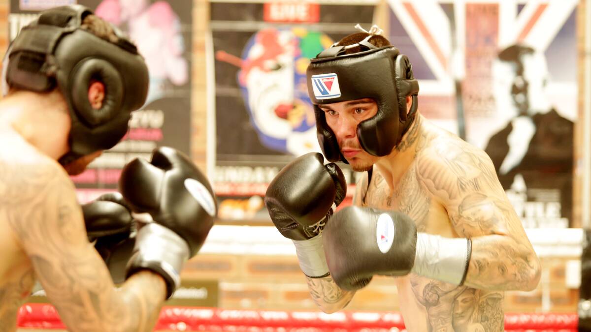 George Kambosos Jnr during sparring earlier this month. Picture: Chris Lane