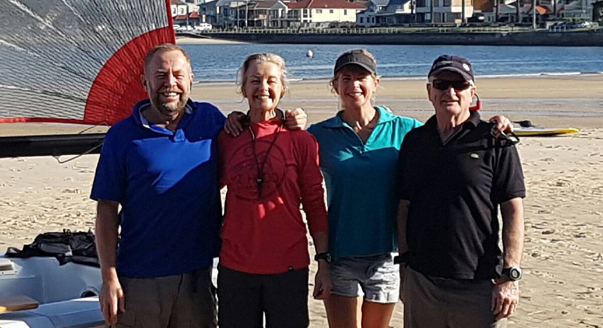 Georges River Sailing Club's 2017 Tasar World Championship representatives. (From left) Peakhurst Heights' Gary and Robyn Ratcliffe, Kogarah's Jenny Sorensen and Wollongong's Bernie Streater. Picture: Supplied