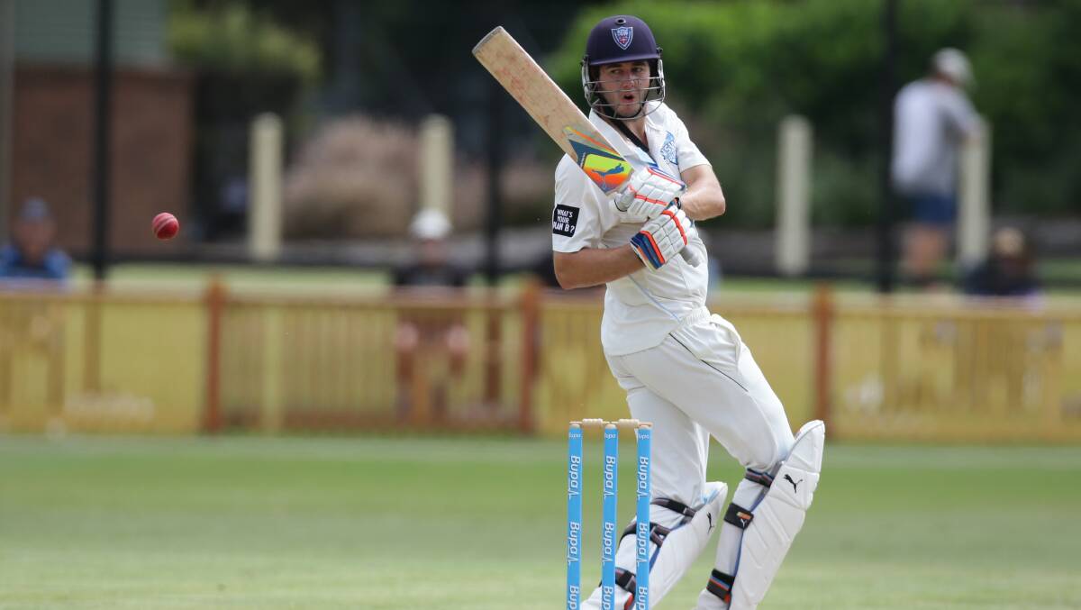 Away: St George batsman Kurtis Patterson in action for NSW. Picture: Peter Stoop
