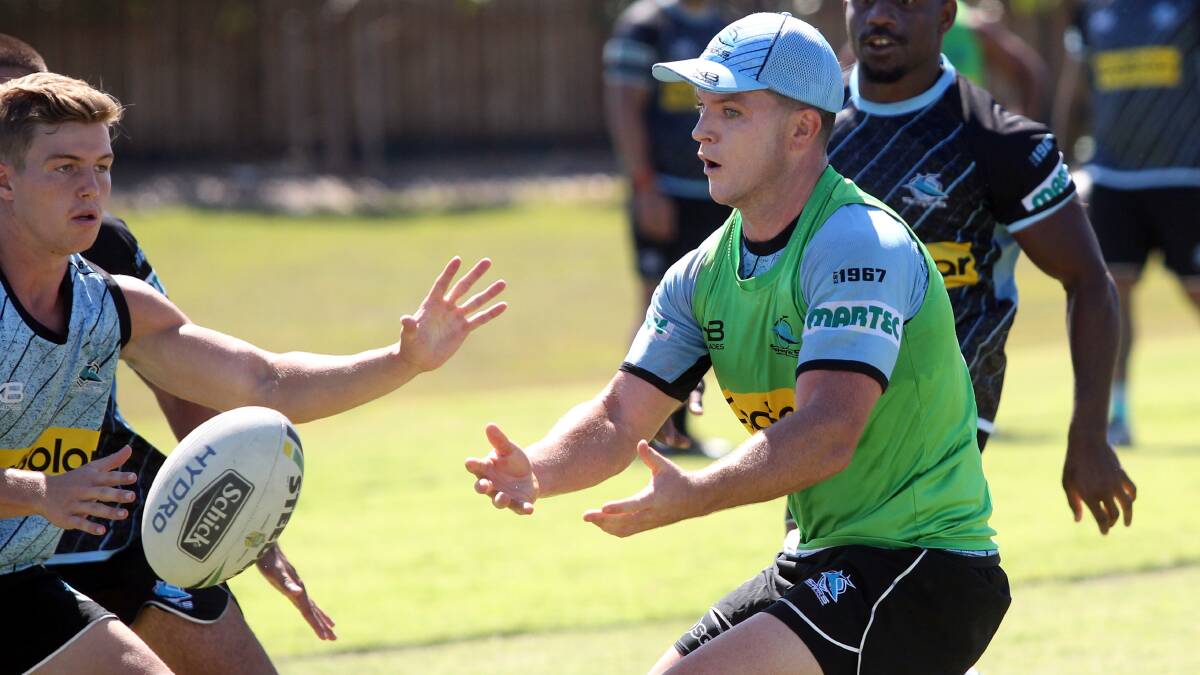 Chad Townsend training at Cronulla High School in January. Picture: Chris Lane