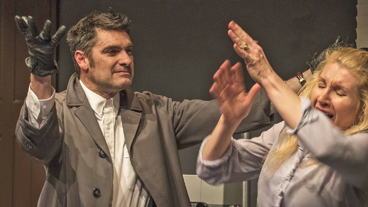 Wait until dark: Gary Clark (left) and lead Margareta Moir star in the Arts Theatre Cronulla's latest production. Picture: Port Hacking Camera Club