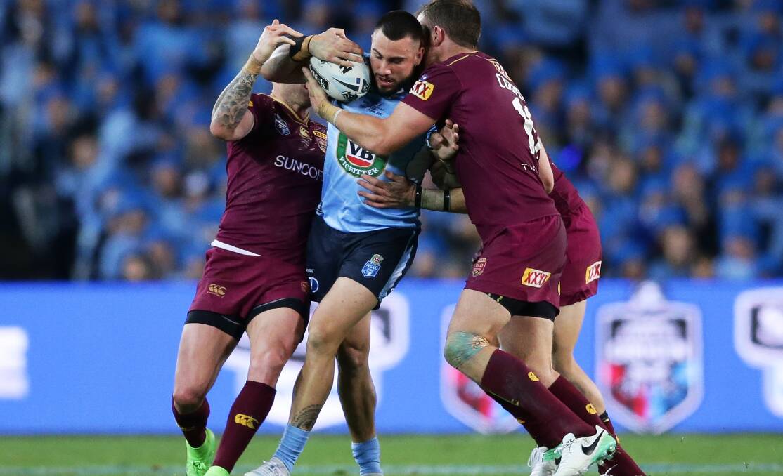 Finding his place: Cronulla Sharks star Jack Bird has proven to be a "must pick" for NSW, even if he is still finding his best role at representative level. Picture: Getty Images