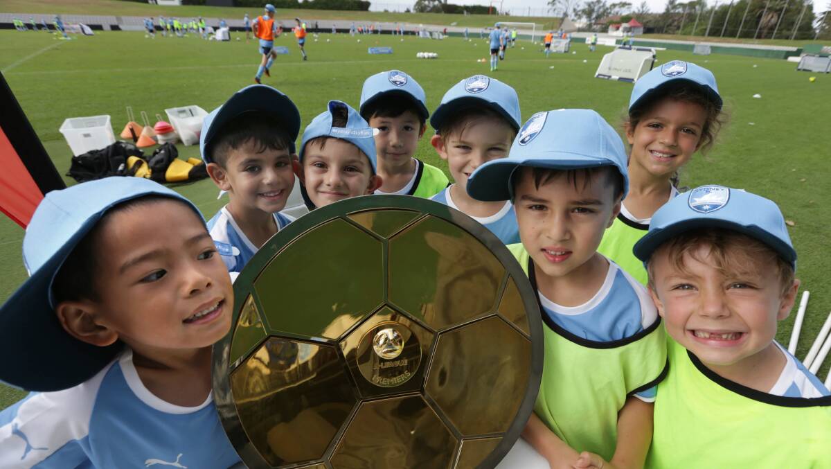 Not giving up: Sydney FC have held a coaching clinic and their member's day at Jubilee Oval, Kogarah in recent weeks. Picture: John Veage