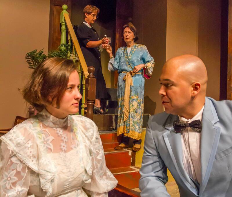 Evil intentions: The Hubbard siblings will stop at nothing to get what they want in the Rockdale Guild Theatre production of The Little Foxes. Picture: Supplied
