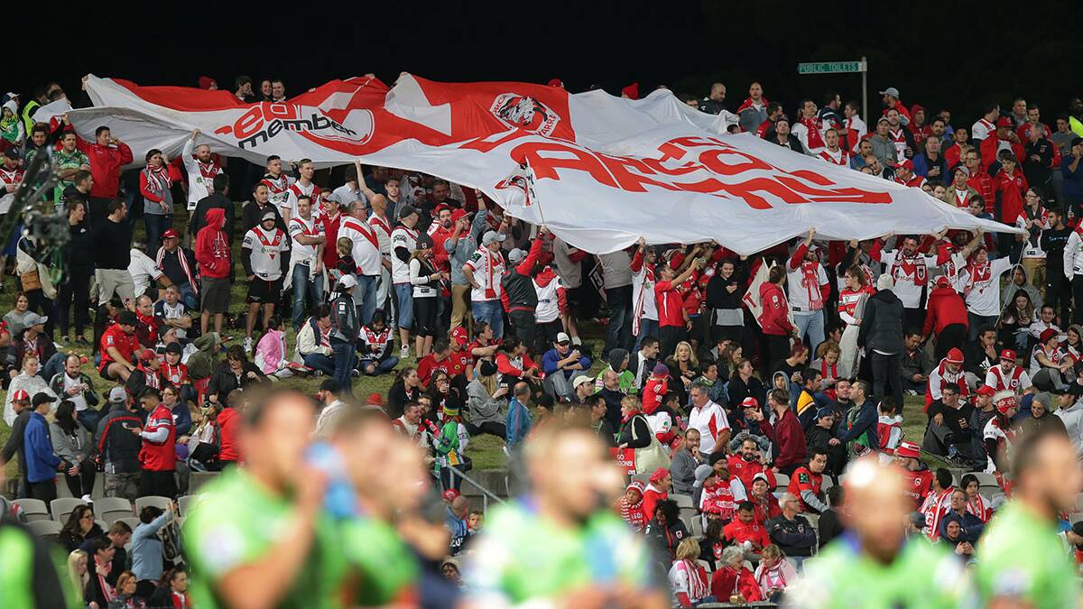 Homecoming: St George Illawarra will play twice at UOW Jubilee Oval, Kogarah in the final six rounds. Picture: John Veage