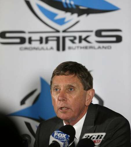 Lyall Gorman on the day he was announced as Sharks CEO. Picture: John Veage