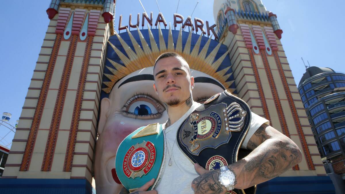 Ready to rumble: George Kambosos Junior is ready for the biggest fight of his career at Luna Park on Friday night. Picture: John Veage