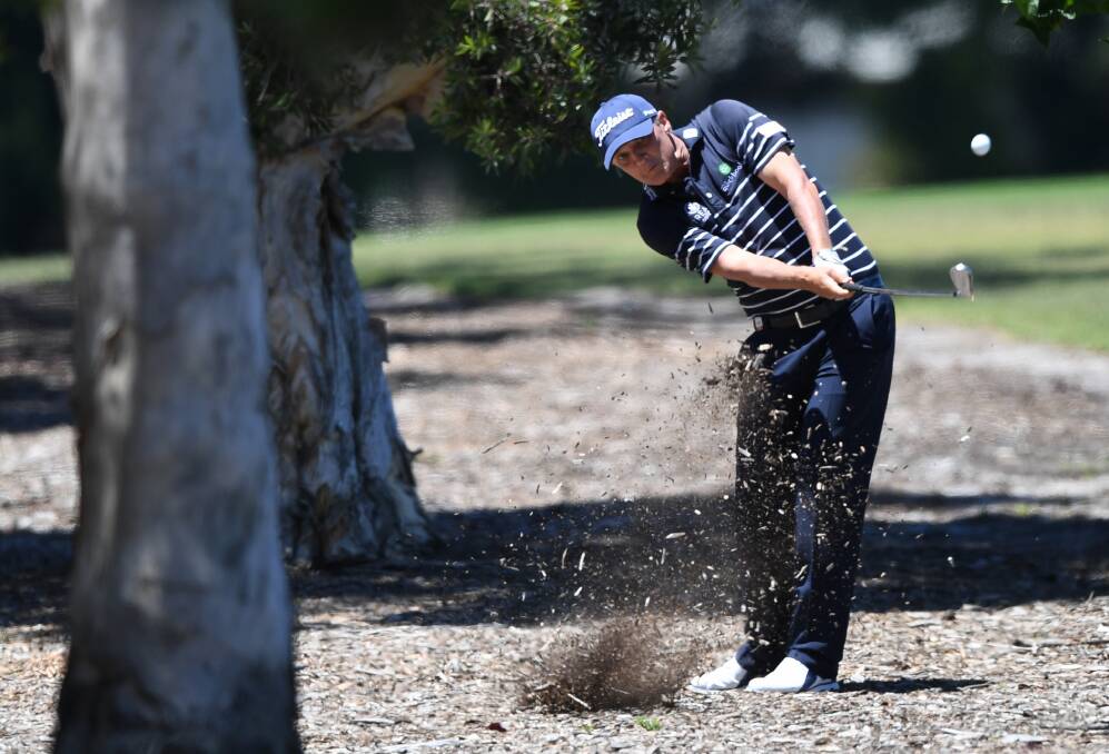 Out of trouble: Matt Jones fell just short of winning a second Stonehaven Cup after an incredible final round at the Australian Open on Sunday. Picture: AAP