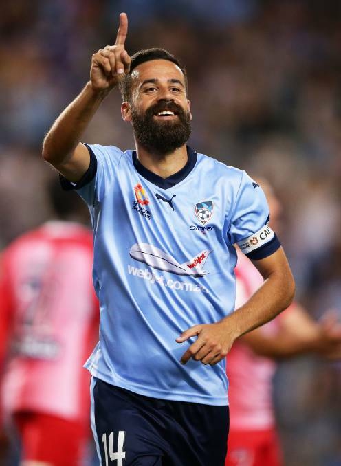 Sydney FC captain Alex Brosque has re-signed with the A-League champions. Picture: Getty Images