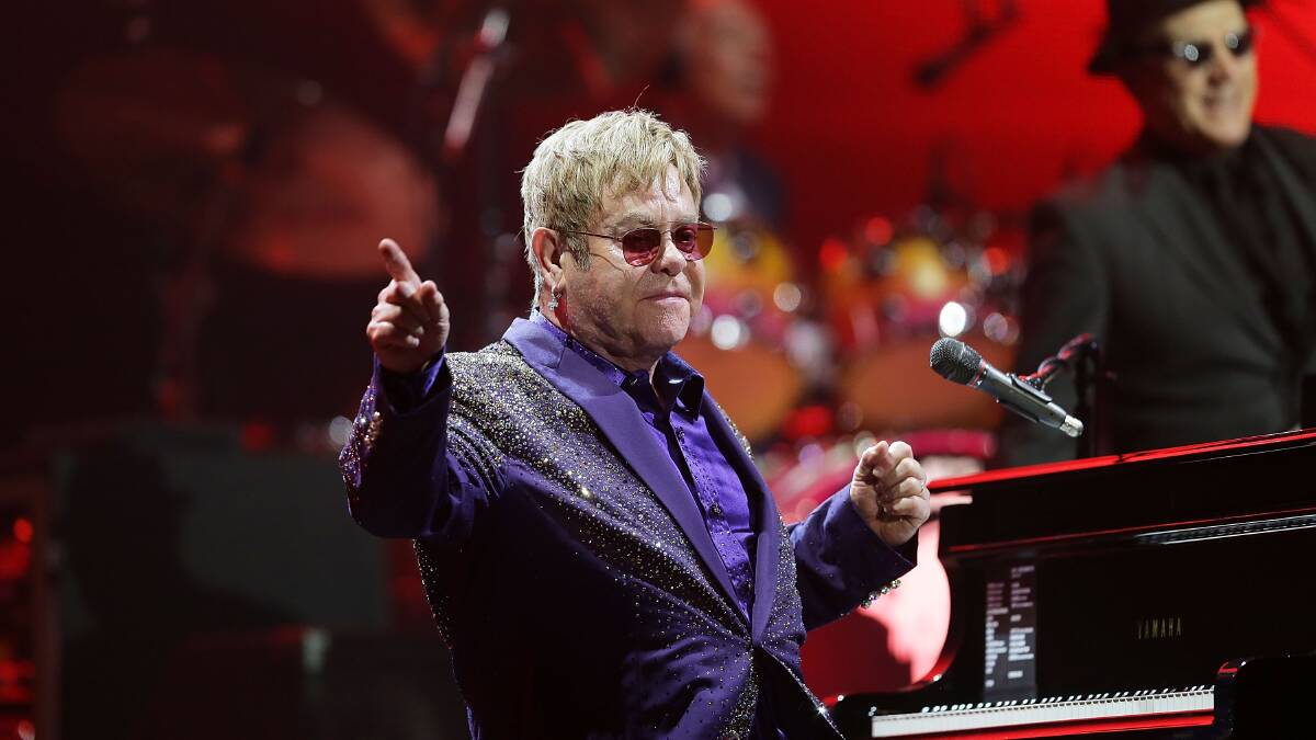 Crocodile rock: Elton John on stage in Sydney in December, 2015. Picture: Mark Metcalfe/Getty Images