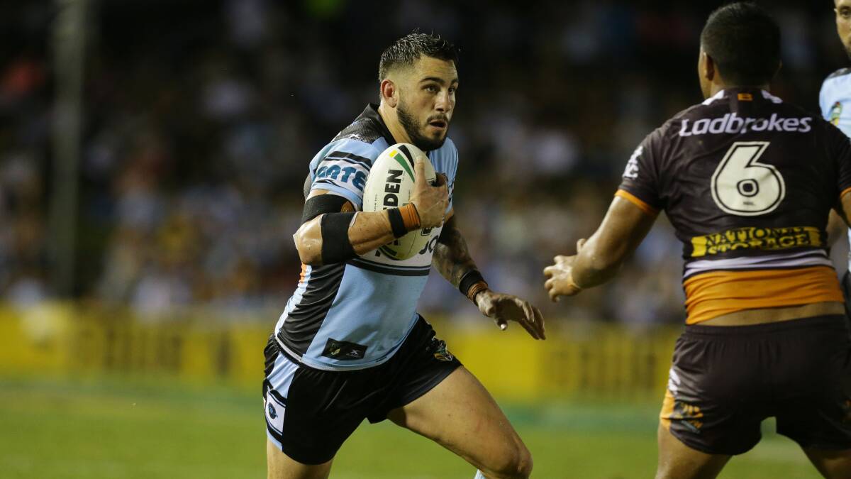 No.1 star: Jack Bird was outstanding at fullback for Cronulla against Canberra. Picture: Chris Lane