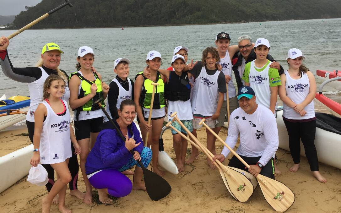 Making waves: The kids from the Koa Kai Outrigger Canoe Club have taken to the sport. Picture: Supplied
