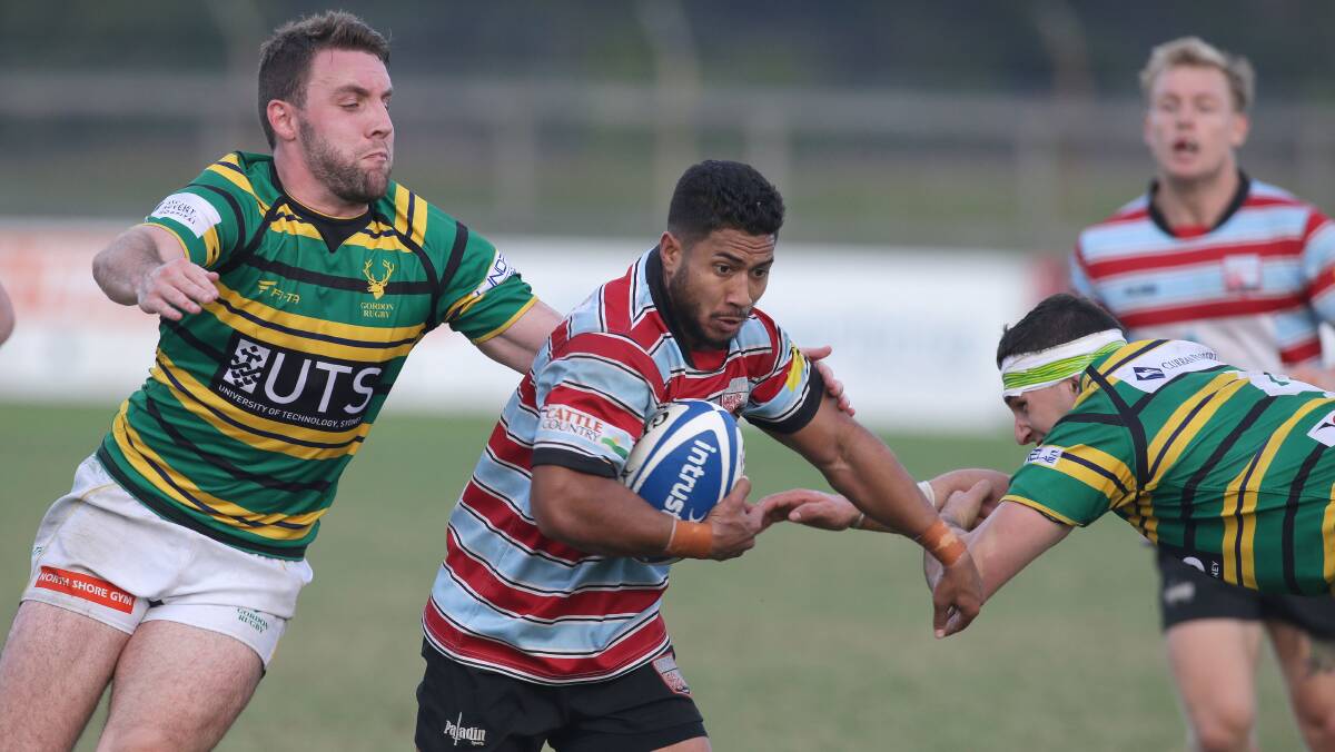 Sharp shooter: Rohan Saifoloi kicked six penalty goals to help Southern Districts to a 23-20 win over Randwick. Picture: John Veage