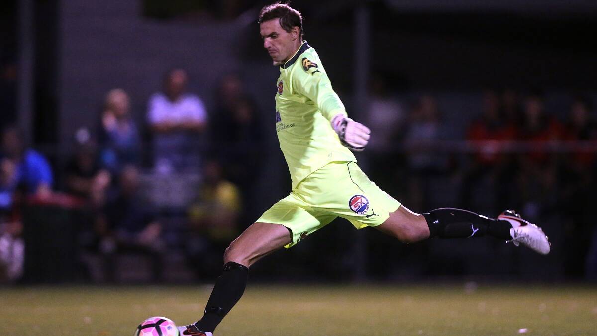 Ante Covic in action for Rockdale City this season. Picture: Football NSW