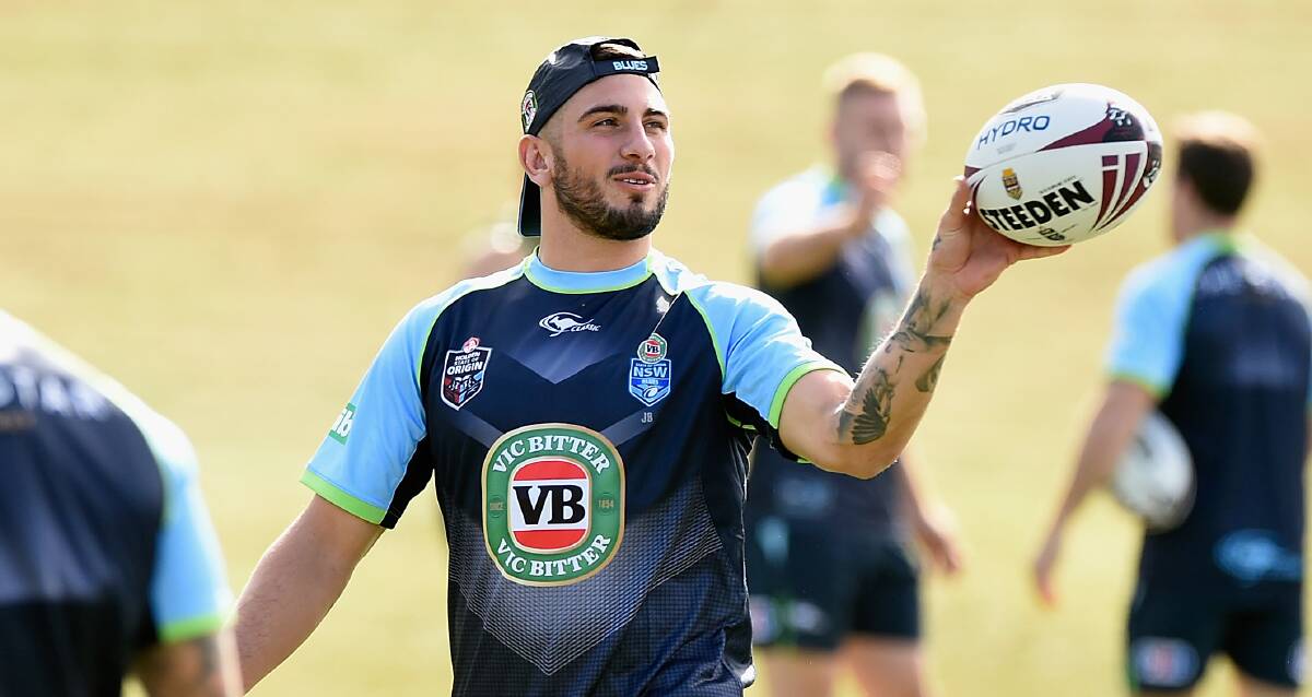 Ready to go: Cronulla Sharks young gun Jack Bird will make his State of Origin debut for NSW against Queensland in Brisbane tonight. Picture: Matt Roberts/Getty Images