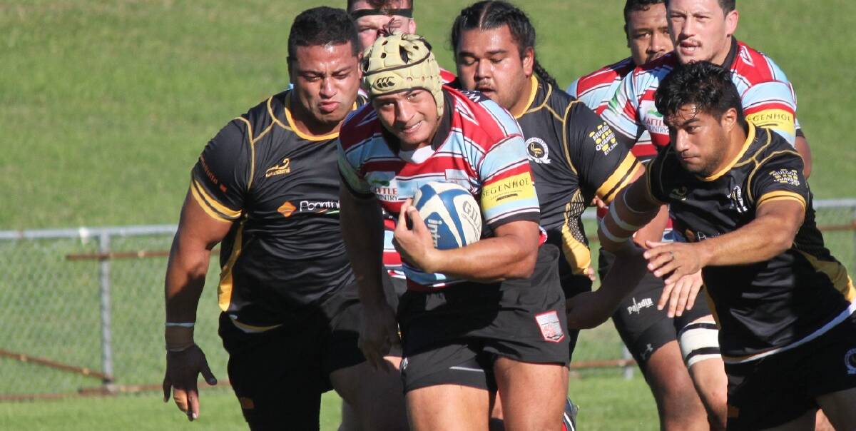 Stepping up: Young Southern Districts' star Jamason Fa'anana-Shultz has played his last game for the Rebels as he chases a start in Super Rugby. Picture: Malcolm Chuck
