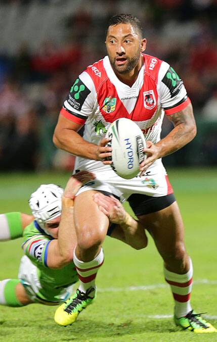 Returning?: Dragons halfback Benji Marshall has been out. Picture: John Veage