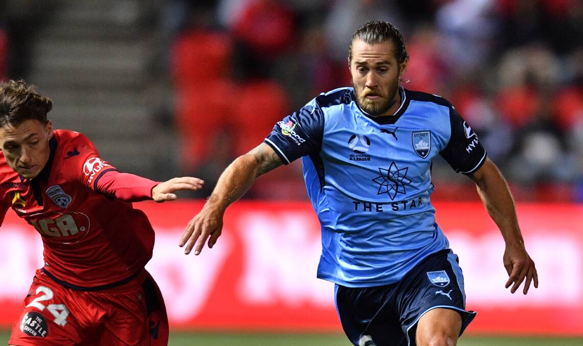 Star man: Josh Brillante was man of the match in Sydney FC's win over Adelaide United. Picture: AAP