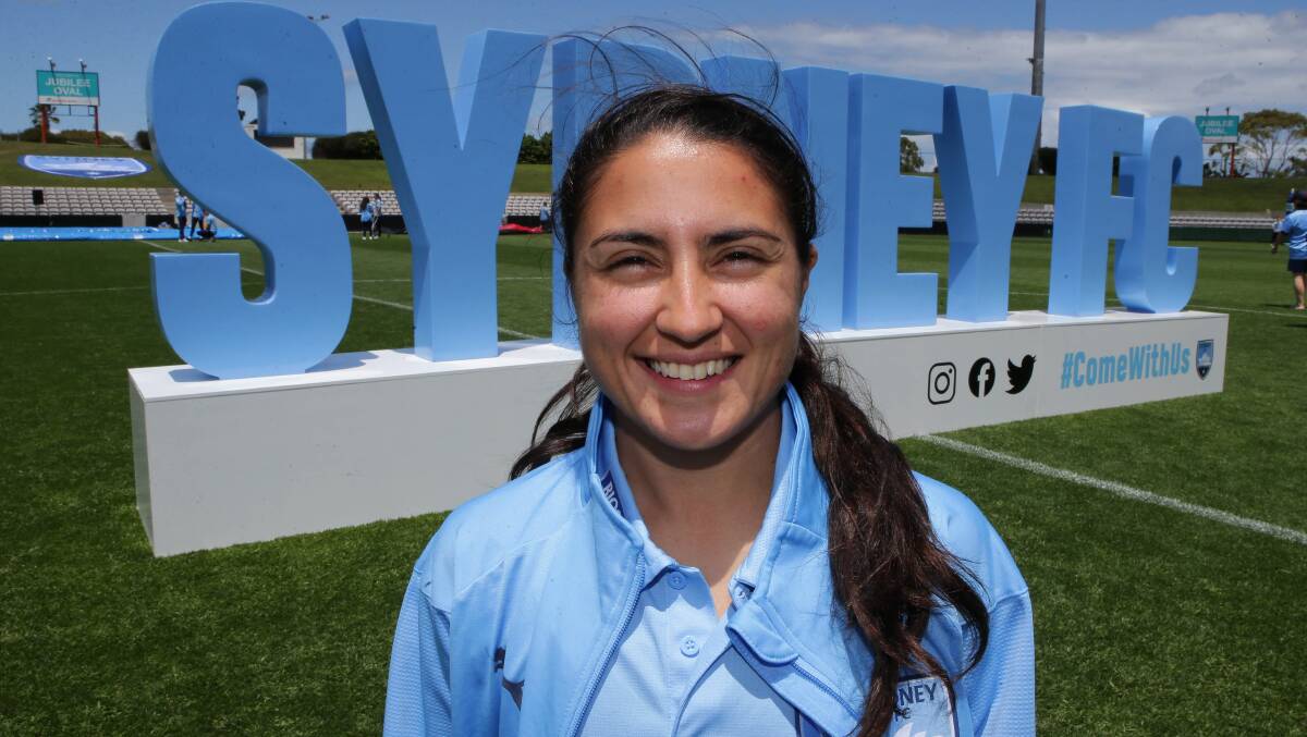Home grown star: Carss Park and Ramsgate junior Teresa Polias will captain Sydney FC at Jubilee Oval, Kogarah in their W-League clash with Melbourne Victory on Sunday. Picture: John Veage