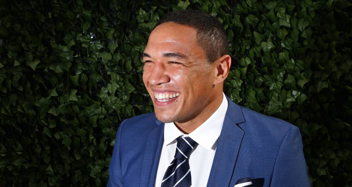All smiles: Dragons forward Tyson Frizell will make his debut for NSW next week. Picture: John Veage