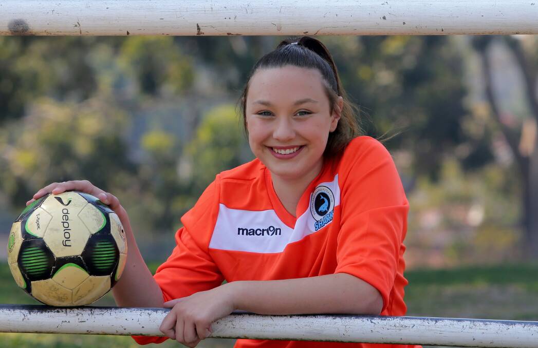 Green and gold: Kirrawee's Lexus Jones has been chosen to represent Australia in futsal in the UK in April and May next year. Picture: John Veage 