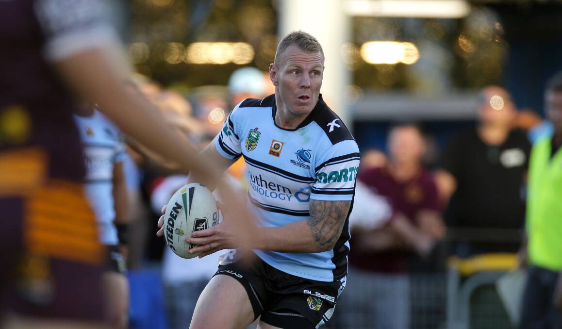 In action: Luke Lewis playing against Brisbane earlier this season. Picture: John Veage