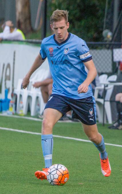 Well deserved: Aaron Calver made his first A-League appearance for Sydney FC in almost a year in the Sydney Derby on Saturday night. Picture: Jaime Castaneda