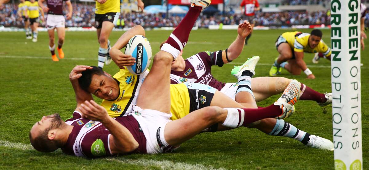 Returning: Sosaia Feki, who missed the Auckland Nines with a knee strain, will return for the trial against Manly on Sunday. Picture: John Veage